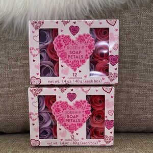 🌸NEW 24 pieces Rosehip  Petals - Pink and Purple Floral Set.